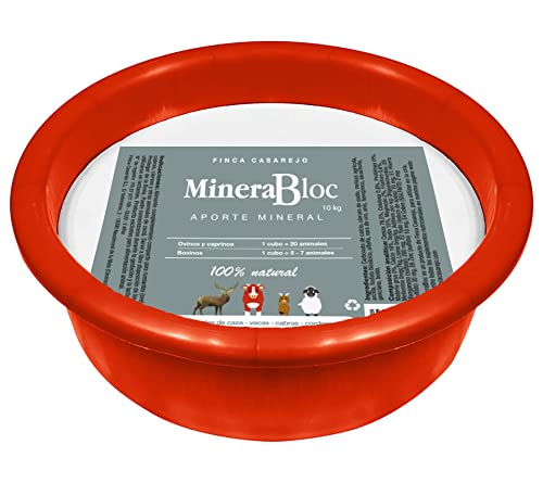 FINCA CASAREJO MineraBloc (Ref. FCMINBL) - Minerales para rumiantes - Suplemento alimenticio para ovinos, caprinos y bovinos - Producto 100% Natural - Contenido 10 Kg