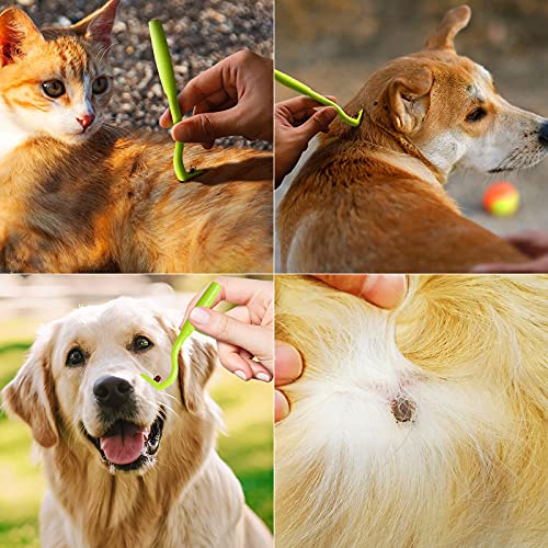 FINEVERNEK 5PCS Pinzas para Garrapatas para Perro, Pinzas para Garrapatas, Gancho para garrapatas, Quita Garrapatas, Quita Garrapatas Perro, para Mascotas Perros Gatos Caballos