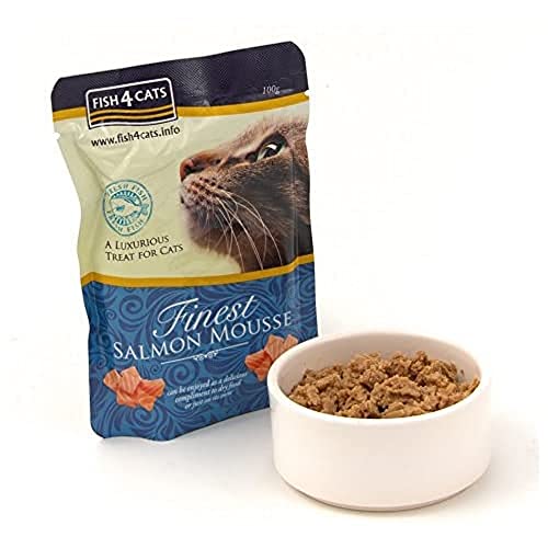 Fish4Dogs Fish4Cats Feline Mousse Pouch Salmon 6X100Gr 1000 g