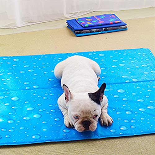 Flashing Almohadilla de gel frío para mascotas Alivio del calor Verano suave Estera de enfriamiento para perros Cool Down Pet Ice Pad Colchón Pet Cool Mat Cama Gatos Cojín Pet Cooling