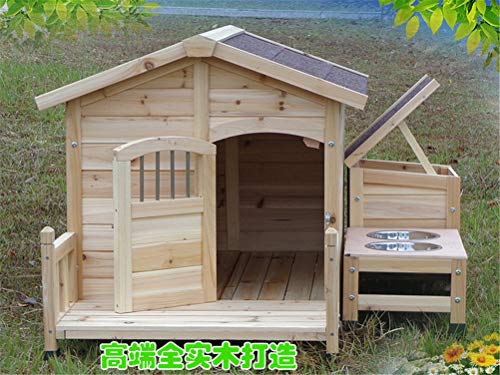 Flashing Casa para Perros Gran Golden Retriever Doghouse Jaula para Mascotas Al Aire Libre Jaula Grande para Perros Suministros De Habitación para Perros Al Aire Libre De Madera