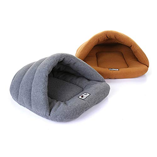 Fliyeong - Calentador de Cama para Mascotas pequeñas, para Perros, Gatos y Perros pequeños, Color Gris