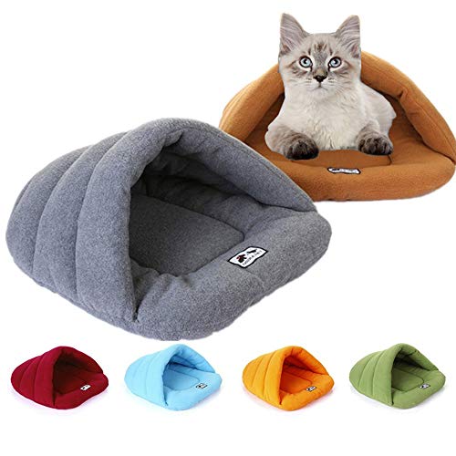 Fliyeong - Calentador de Cama para Mascotas pequeñas, para Perros, Gatos y Perros pequeños, Color Gris