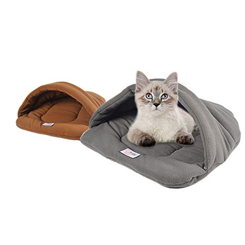 Fliyeong - Calentador de Cama para Mascotas pequeñas, para Perros, Gatos y Perros pequeños, Color Gris