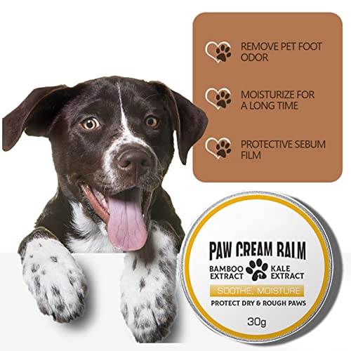 flou Paw Soother Dog Paw Balm, Pet Pad Relief Chupete Hidratante Protección Cera, All Weather Foot Butter Cura Reparaciones, Cura Almohadillas Secas Agrietadas Irritadas