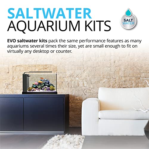 Fluval Sea Evo V 10528A1 - Kit de acuario, color negro, 5 galones, 10528A1