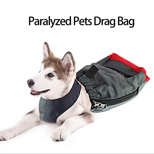 FOLOSAFENAR Bolsa de Arrastre para Perros discapacitados, Bolsa de Arrastre para Mascotas paralizada Durable para Gato discapacitado(XXS)