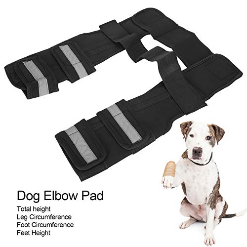 FOLOSAFENAR Ortesis de Rodilla, Material Protector SBR Cómodo Soporte de Pierna Frontal canino para Perros para recuperación de cirugía de Lesiones para curación de heridas(L)