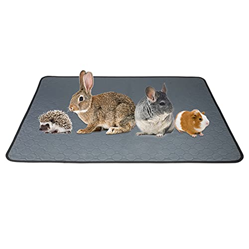 Forros de jaula de vellón para animales pequeños, almohadillas de conejillo de indias reutilizables impermeables, almohadilla de cama de conejo súper absorbente