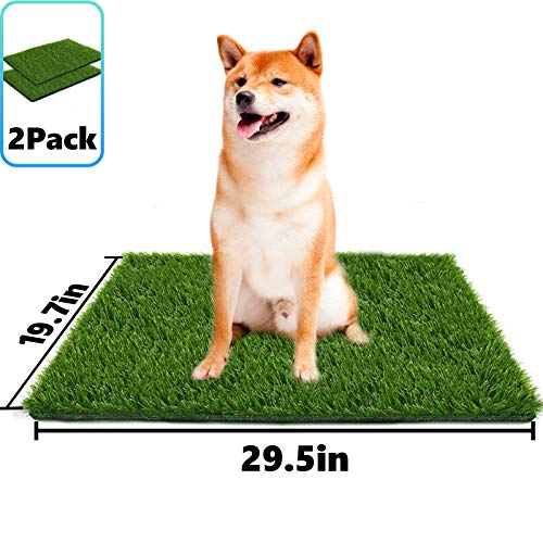 Fortune-star Césped Artificial para Perros Alfombra de césped para Perros Profesional Césped Falso con Salida de Drenaje Fácil de Limpiar para Entrenamiento Interior Terraza Decoración de césped