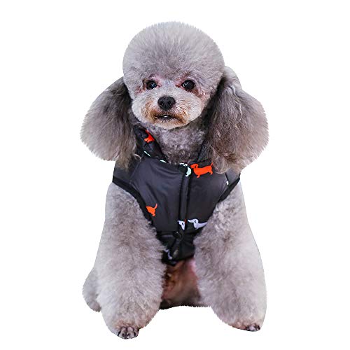 Fossrn Invierno Ropa Perro Pequeño Chihuahua Yorkshire Abrigo de Chaqueta Mascota Chaleco de Botón S~ XXL