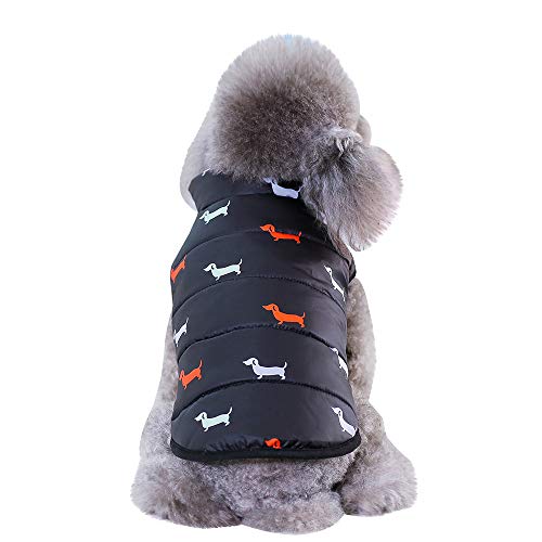 Fossrn Invierno Ropa Perro Pequeño Chihuahua Yorkshire Abrigo de Chaqueta Mascota Chaleco de Botón S~ XXL