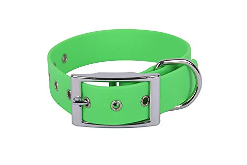 Francisco Romero 8436586340643 - Collar Biothane Beta, Verde (Verde Flúor), 2,5cmx35cm, 1 unidad