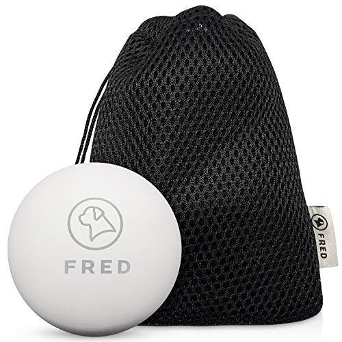 Fred Premium - Pelota para perros (caucho natural, muy robusta, 6,5 cm de diámetro, incluye práctica bolsa de almacenamiento)