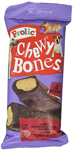 Frolic Chew Bones Huesos Masticables para Perros (Pack de 12 bolsitas x 170g)