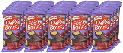 Frolic Chew Bones Huesos Masticables para Perros (Pack de 12 bolsitas x 170g)