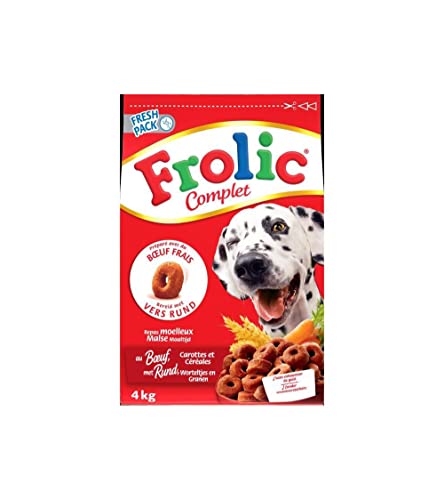 FROLIC Croquettes completes - au boeuf frais, carottes et céréales - pour chien - 1,5kg