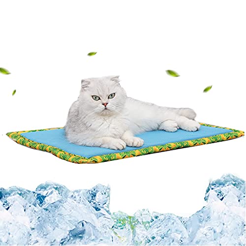 Frotox Alfombrilla refrescante para Perros Colchoneta Fresca para Perros Colchón refrescante para Perros Gel no tóxico Cojín portátil Alfombra Fresca para Perros Mascotas Durable e Impermeable