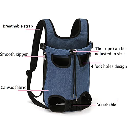 FUNAT Mochila para Perros, Bolsa de Transporte para Perro Gato, Transportín para Perros, Mochila para el Pecho, Bolso de Hombro para Cachorro de Gato