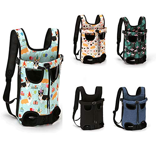 FUNAT Mochila para Perros, Bolsa de Transporte para Perro Gato, Transportín para Perros, Mochila para el Pecho, Bolso de Hombro para Cachorro de Gato