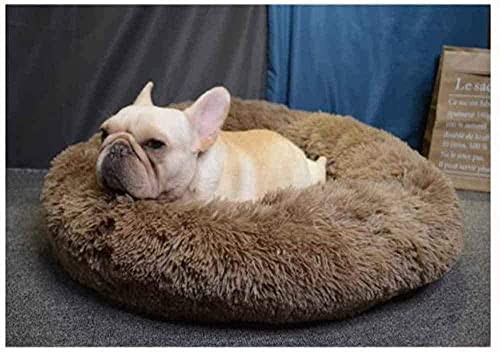 Funda de Cama para Perro Suave Extraíble, Cojín para Perro de Piel Artificial Gigante, Almohada para Sofá Cama para Mascotas,Brown-XXL