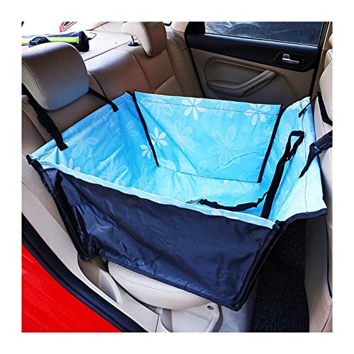 Funda para asiento de coche para perro, funda de asiento trasero, bolsa de cama, cesta impermeable, hamaca plegable de seguridad, cojín de viaje para perro (color HLA, tamaño: 60 x 35 x 50 cm)