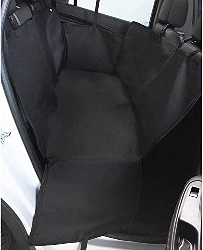 Funda para asiento de coche para perros - Hamaca para perros de alta resistencia con solapas laterales - Impermeable / A prueba de arañazos / Funda de asiento para mascotas acolchada antideslizante