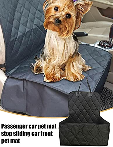 Funda para asiento delantero de coche, asiento para perros y mascotas, almohadilla protectora gruesa con hebilla, alfombrilla antideslizante a prueba de arañazos para viajes en el maletero de SUV