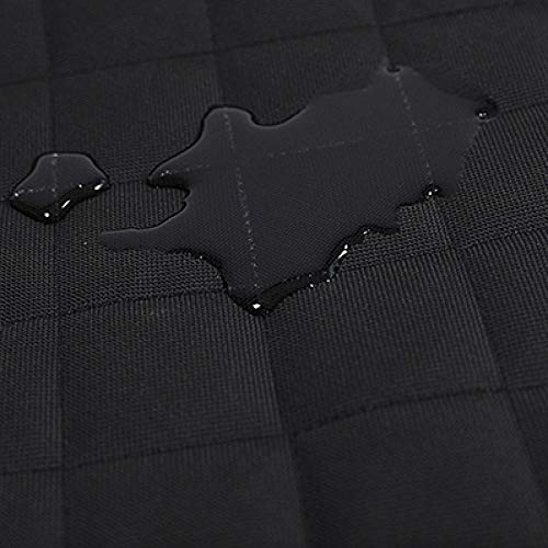 Funda Protectora Asiento Coche Perro Negro Protector de Asiento para Perros para Perros Funda Impermeable Universal para Maletero de Coche con Solapa de Parachoques Se Adapta a Coches, Camiones, Hatc