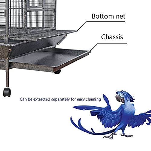 Fundas para jaulas de pájaros para loros Parrot de moda jaula de pájaros de tigre caca de basalto Cae de loro grande Jaula de reproducción usada para criar grupo aves parakeet canario Buenas noches cu