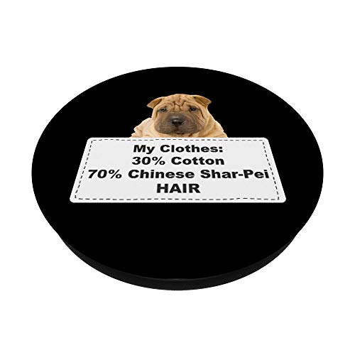 Funny Shedding Dog Chinese Shar-Pei PopSockets PopGrip: Agarre intercambiable para Teléfonos y Tabletas