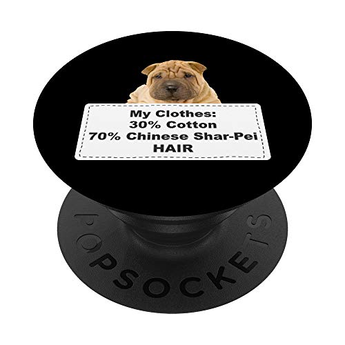 Funny Shedding Dog Chinese Shar-Pei PopSockets PopGrip: Agarre intercambiable para Teléfonos y Tabletas