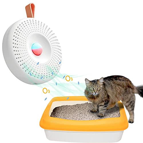 Furado Desodorante de Arena para Gatos,Eliminador de olores de Mascotas Inteligente,Versátil Eliminador de Olores para Mascotas,para Todo Tipo de Caja de Arena para Gatos,Inodoro,Zapatero,Cocina