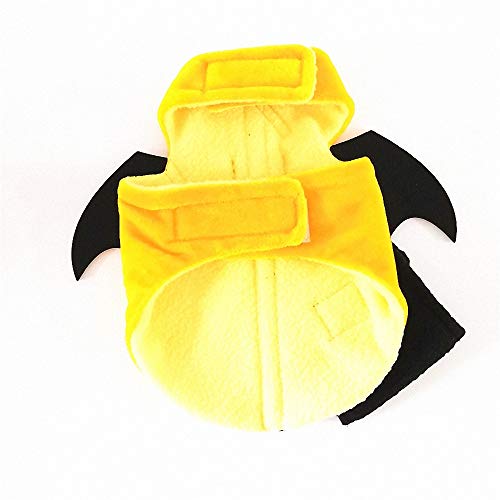 FZ FUTURE Ropa para Mascotas de Halloween, Perros Calabaza Halloween Traje Ropa, Divertido Disfraz de Perrito para Halloween Perro Gato Navidad Pascua,1pcs,M