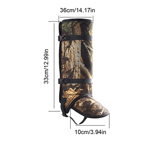 Gaiters de Serpientes para la Caza, la Serpiente de gaiteros de la Serpiente Protección contra la mordedura de la Serpiente para Las piernas más Bajas, Camuflaje a Prueba de Serpientes, 1pair pequeño