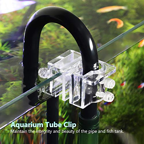 Garosa ACR¨ªlico Acuario Manguera Clip De Fijaci¨®n Tuber¨ªa De Agua Soporte De Tubo De Fijaci¨®n Abrazadera Tubo del Tanque De Peces Clip De Fijaci¨®n 20 Mm