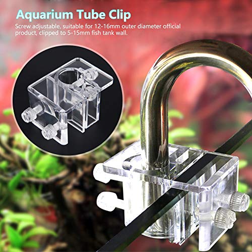 Garosa ACR¨ªlico Acuario Manguera Clip De Fijaci¨®n Tuber¨ªa De Agua Soporte De Tubo De Fijaci¨®n Abrazadera Tubo del Tanque De Peces Clip De Fijaci¨®n 20 Mm