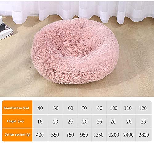 Gatos Y Perros Sofá Redondo De Felpa Cojín Cesta Donut Cama para Mascotas Reposabrazos Cálidos Y Tranquilos Cama para Perros Donut-60cm_un Tipo De Pequeño Mediano Cama Gato Cama Perro Grande