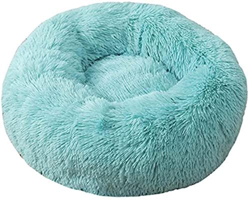 Gatos Y Perros Sofá Redondo De Felpa Cojín Cesta Donut Cama para Mascotas Reposabrazos Cálidos Y Tranquilos Cama para Perros Donut-60cm_un Tipo De Pequeño Mediano Cama Gato Cama Perro Grande