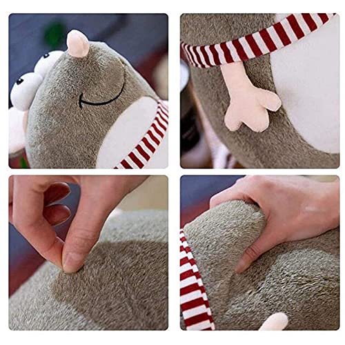 GBBNWFOL Animal Peluche Suave Peluche Grande Ojo Mouse muñeca Juguete sofá sofá decoración Chico niña cumpleaños Pareja Regalo Gris