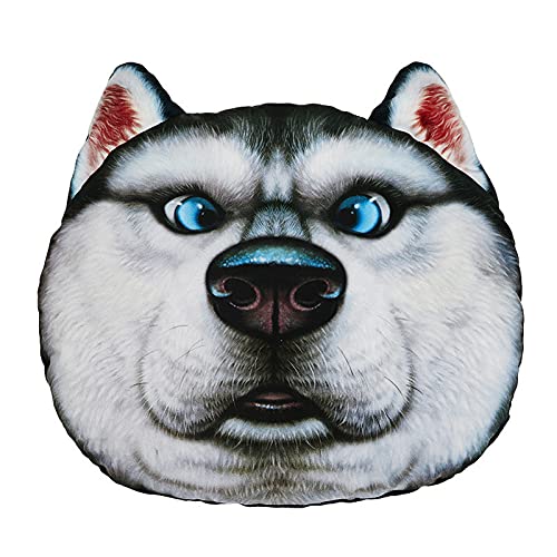 GBBNWFOL Dibujos Animados Lindo Personal Creative Cat Dog Head Supplies Expressions con Almohada Animal reposacabezas Almohada