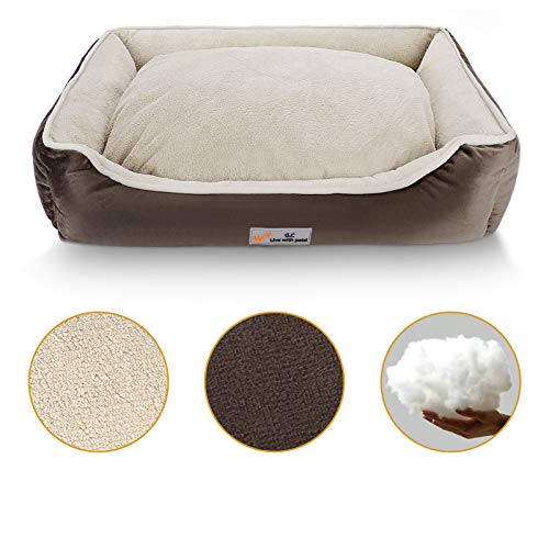 G.C Cama Ortopedica para Perros Grandes, Perro Antiestres Relajante Suave Lavable Cueva Colchonetas Liners para Mediano Pequeños Gatos Mascota