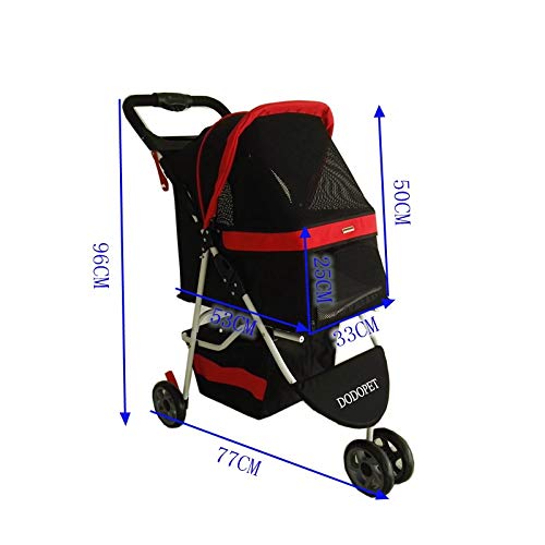 GCSEY Cochecito del Animal Doméstico Real De Gama Alta Cochecito del Animal Doméstico para Pequeñas Y Medianas Perros De Carga 15 Kg Barato Perro Carrito Silleta Perrito del Perrito