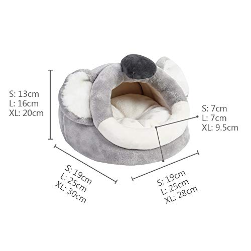 gfhdfg Cojín para Cama de Perro pequeño para Mascotas,cojín para casa de hámster,Ropa de Cama Suave para Cachorros,Perrera con Forma de Alce de Dibujos Animados,cojín Lavable a máquina para Mini ma