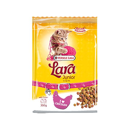 Global Pienso para Gatitos 350 grs | Comida para Gatos Lara Junior con Pollo | Alimento seco para Gatitos