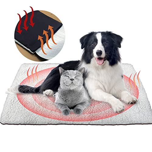 Gohytal Manta autocalefactable para gatos y perros, manta térmica para gatos y perros, esterilla de calor extraíble para mascotas, manta térmica para perros, gatos y personas mayores