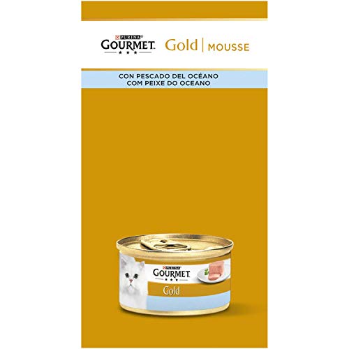 Gourmet - Gold Mousse con Pescado del Océano Pack 12 x 85 g - 1020 g