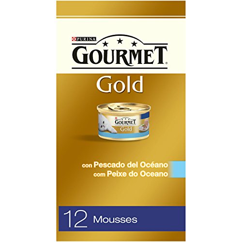 Gourmet - Gold Mousse con Pescado del Océano Pack 12 x 85 g - 1020 g