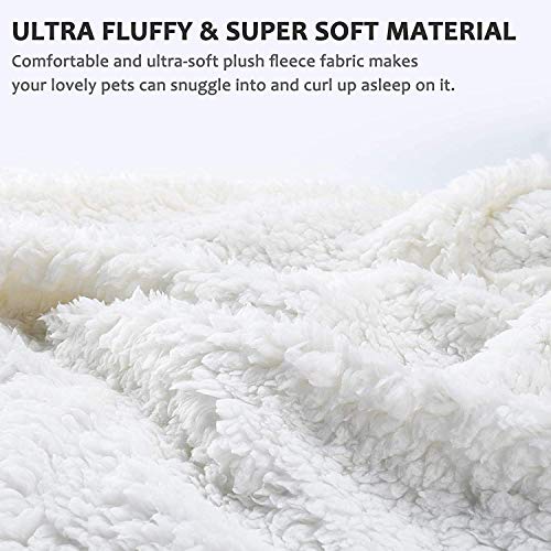 Guangyu Manta Impermeable para Perros Gatos Mascotas,Manta Lavable de Felpa,Antideslizante con Suave Sherpa para Sofá Coche Interior y Exterior (Gris)