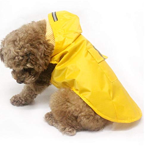 Gulunmun Chubasqueros para Perros Mascota Perro Grande Impermeable Impermeable Ropa para Perros Grandes Chaqueta de Lluvia Al Aire Libre para Golden Retriever Labrador Husky Ropa para la Lluvia @ 5XL